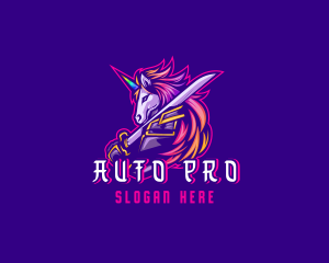 Samurai Rainbow Unicorn logo