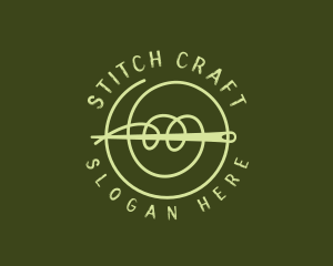 Needle Sewing Embroidery logo