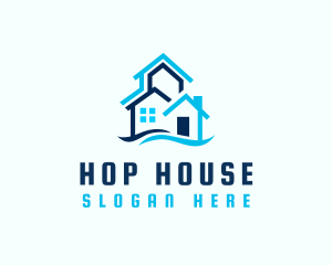 Minimalist House Residence logo design