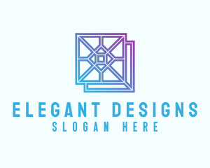 Gradient Textile Pattern logo design