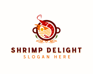 Shrimp Soup Ramen logo design