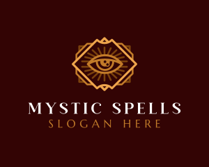 Tarot Spiritual Eye logo design