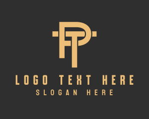 Professional Industrial Construction Letter PT logo