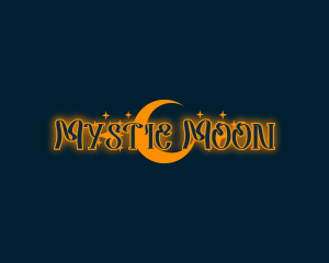 Whimsical Moon Astrology logo design