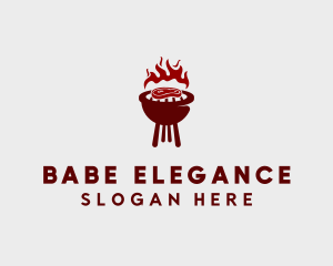 Red Steak Barbecue  logo design