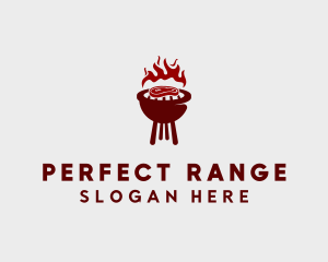 Red Steak Barbecue  logo design