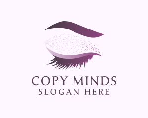 Feminine Eyelashes Makeup Logo