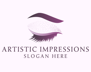 Feminine Eyelashes Makeup logo design