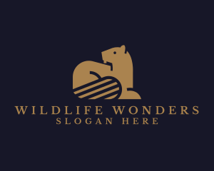 Beaver Wildlife Animal logo design