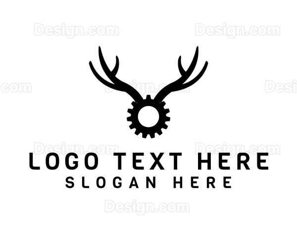 Cog Gear Antlers Logo