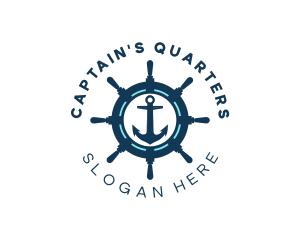 Anchor Wheel Navy logo design