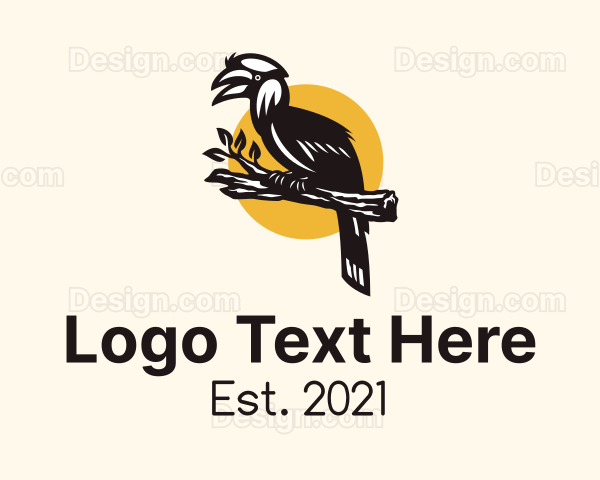 Hornbill Bird Branch Logo