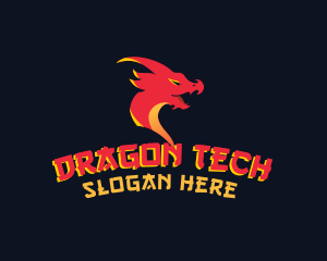 Mythical Dragon Avatar logo design