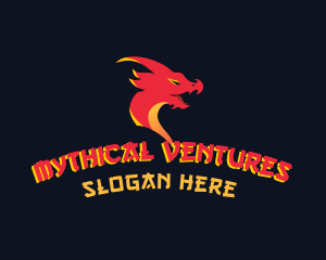 Mythical Dragon Avatar logo design