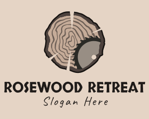 Timber Wood Log Saw logo