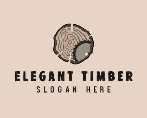 Timber Wood Log Saw logo