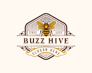 Organic Bee Farm logo design