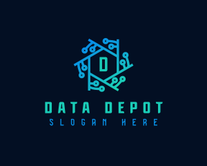 Data Cyber Technology logo design