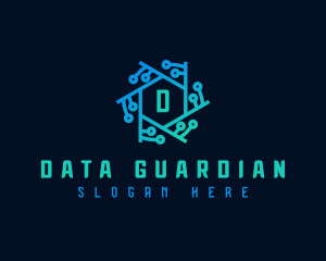 Data Cyber Technology logo design