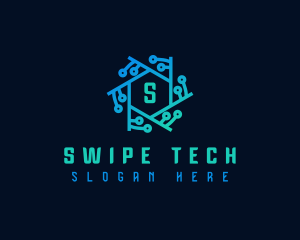 Data Cyber Technology logo design