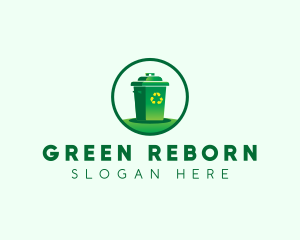 Garbage Bin Recycle logo