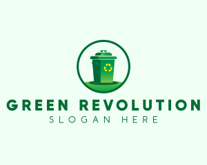 Garbage Bin Recycle logo