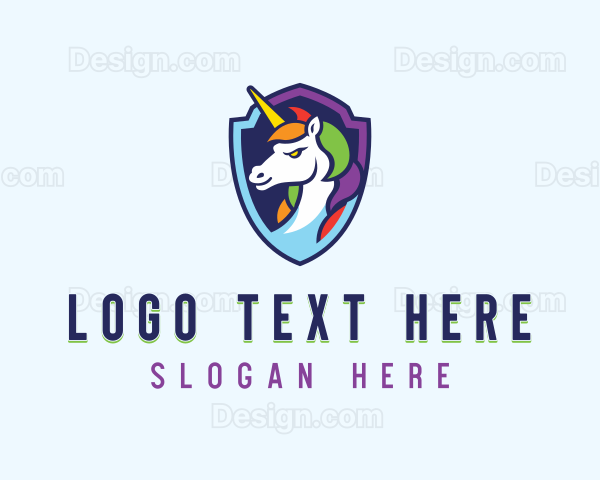 Gaming Mythical Unicorn Logo