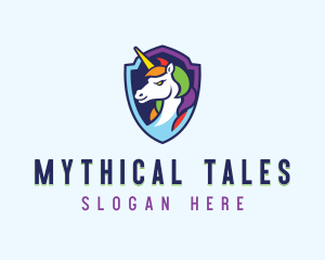 Gaming Mythical Unicorn logo design