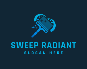 Broom Sweep Clean logo design