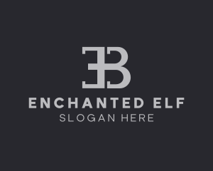 E & B Monogram logo design