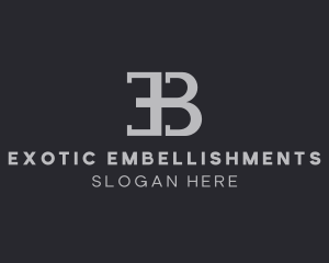 E & B Monogram logo design