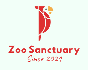 Parrot Bird Zoo logo design