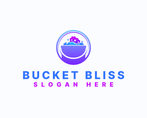 Sponge Bucket Cleaning logo design