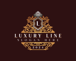 Luxury Crown Shield logo design