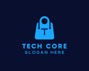 Tech Shopping Bag logo design