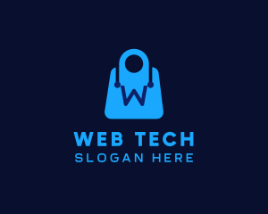 Tech Shopping Bag logo design