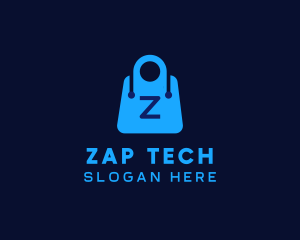 Tech Shopping Bag logo design