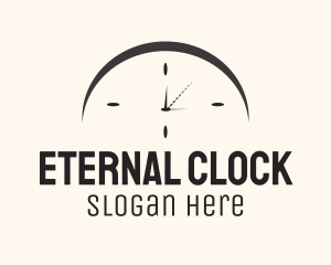 Minimalist Clock Timepiece logo