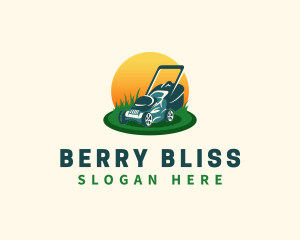 Lawn Grass Mower logo design