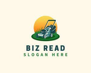 Lawn Grass Mower logo design