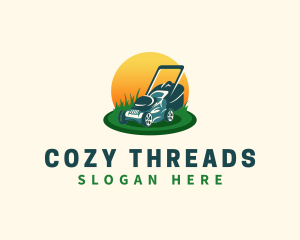 Lawn Grass Mower logo design