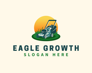 Lawn Grass Mower logo design