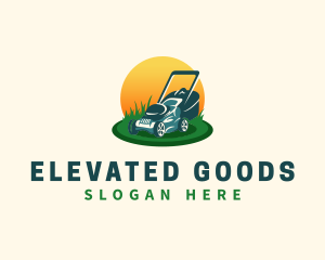 Lawn Grass Mower logo design