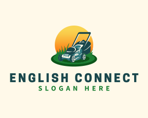 Lawn Grass Mower logo design