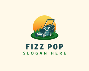 Lawn Grass Mower logo design