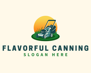 Lawn Grass Mower logo design