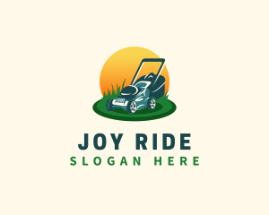 Lawn Grass Mower logo design