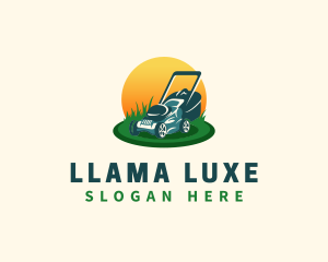 Lawn Grass Mower logo design