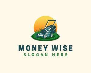 Lawn Grass Mower logo design