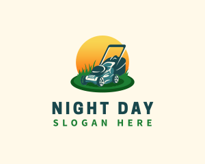 Lawn Grass Mower logo design